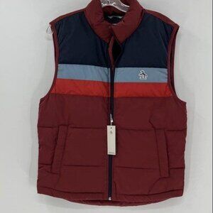 NWT Original Penguin men's color block vest, small